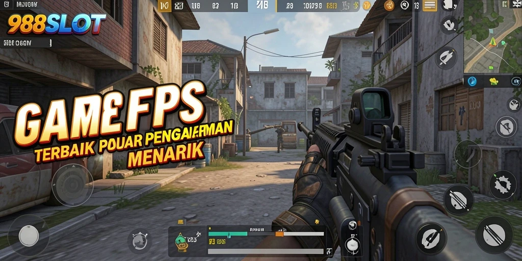 Gameplay intens di 988SLOT menampilkan aksi menembak yang mendebarkan.