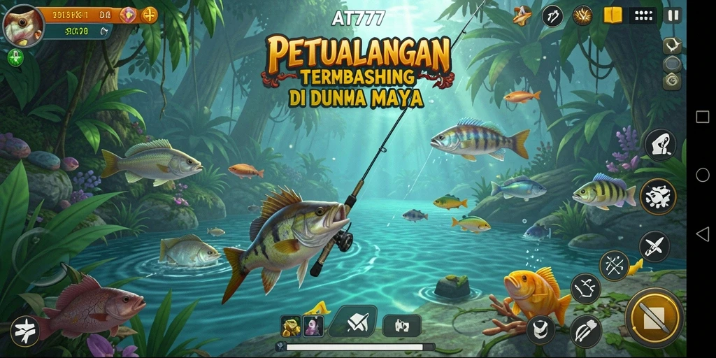 Gameplay memancing yang seru dan menantang dalam AT777.