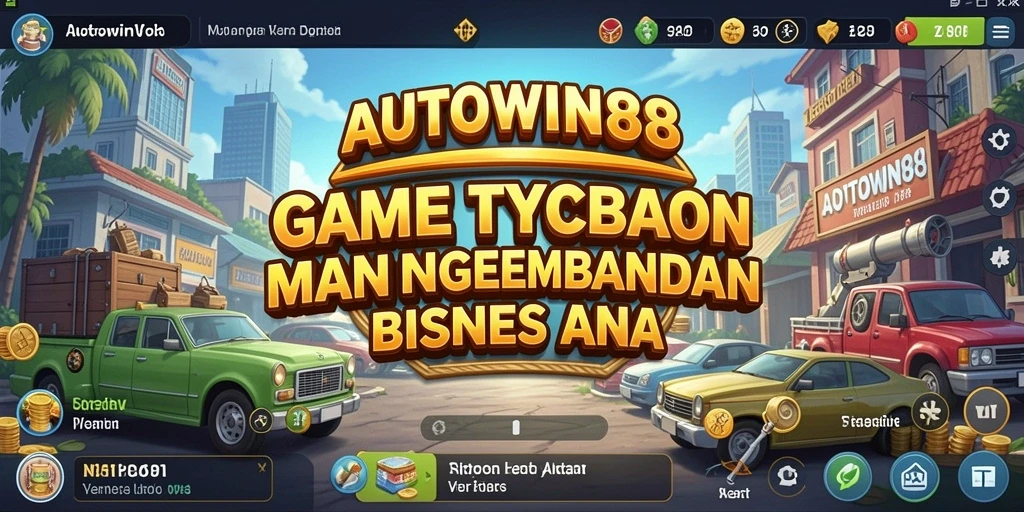 Screenshot AUTOWIN88 menampilkan pemain mengelola bisnis Tycoon.