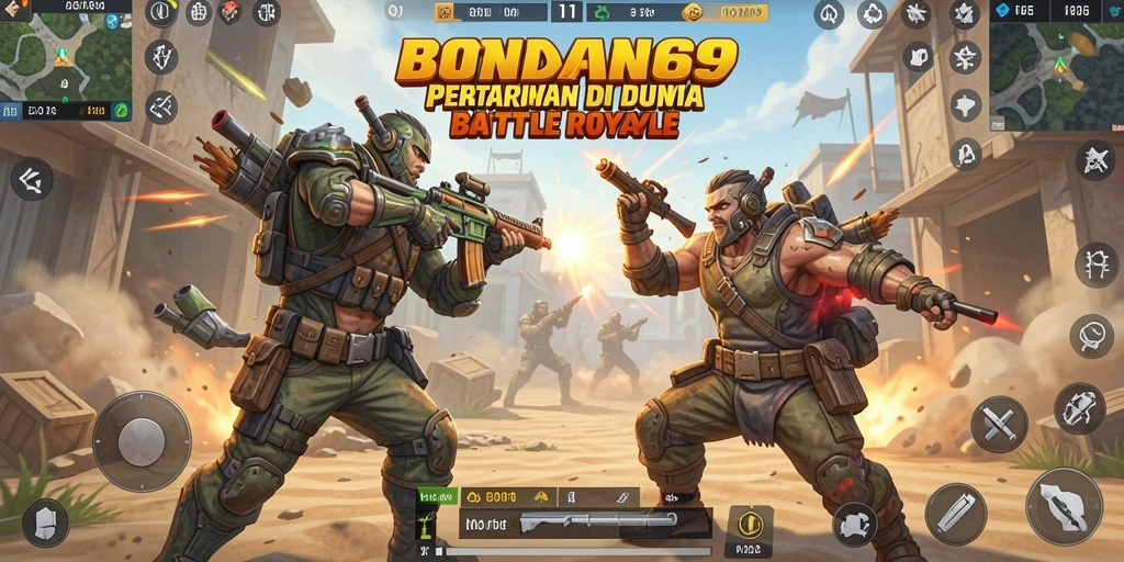 Tampilan seru dari gameplay BONDAN69 saat bertarung dalam Battle Royale.
