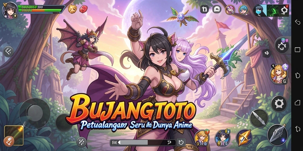 Tampilan utama gameplay BUJANGTOTO yang menakjubkan dan menarik.