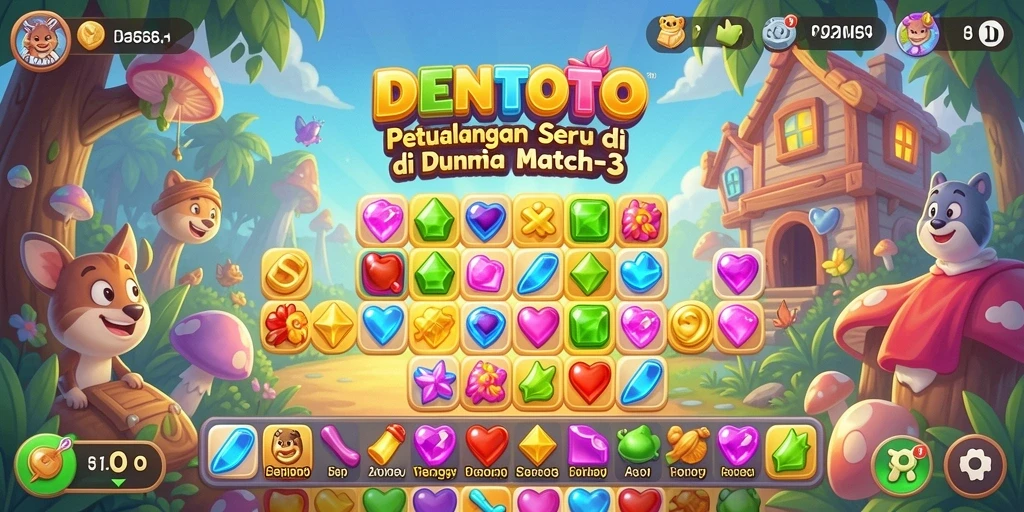 Tampilan gameplay seru dan memikat di DENTOTO.