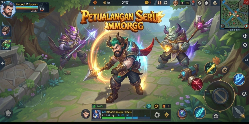 Tampilkan aksi seru dalam petualangan MMORPG di DY01.
