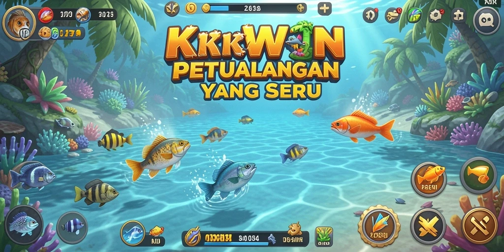 Tangkapan ikan yang epik dalam gameplay KKWIN.