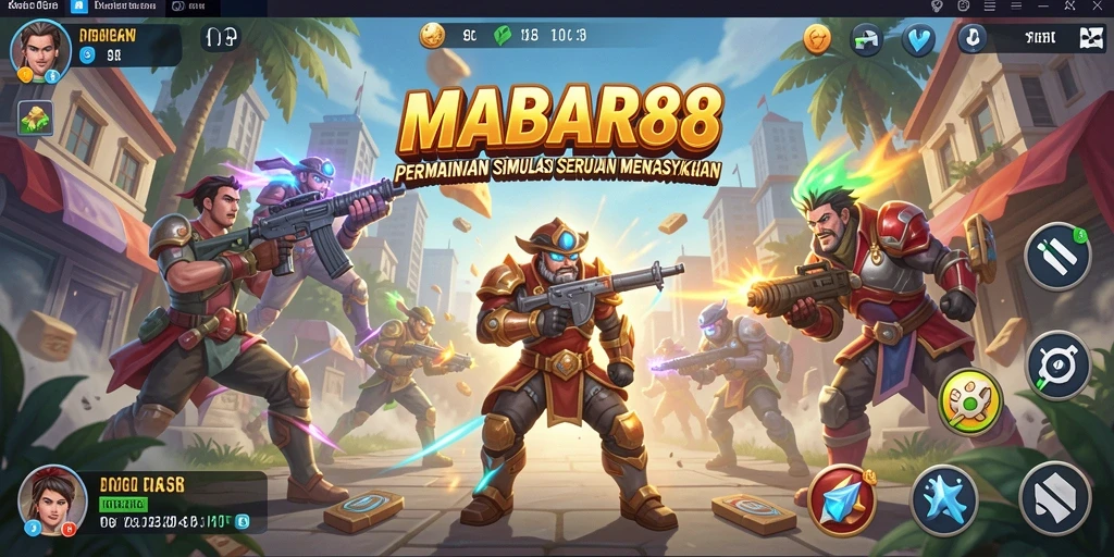 Tampilan screenshot MABAR88 yang menunjukkan gameplay simulasi
