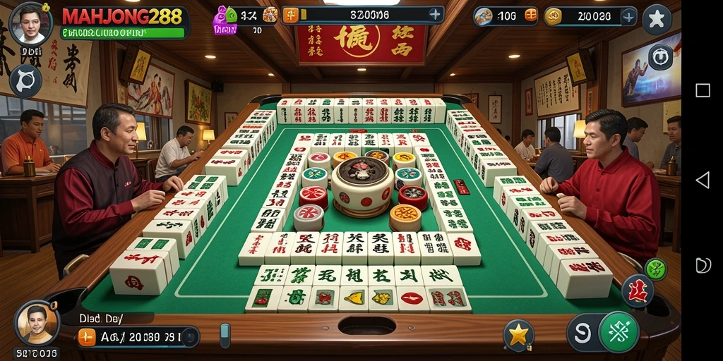 Tampilan gameplay menantang dan seru di MAHJONG288.