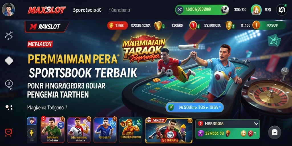 Gambaran menakjubkan dari gameplay Sportsbook di MAXSLOT.