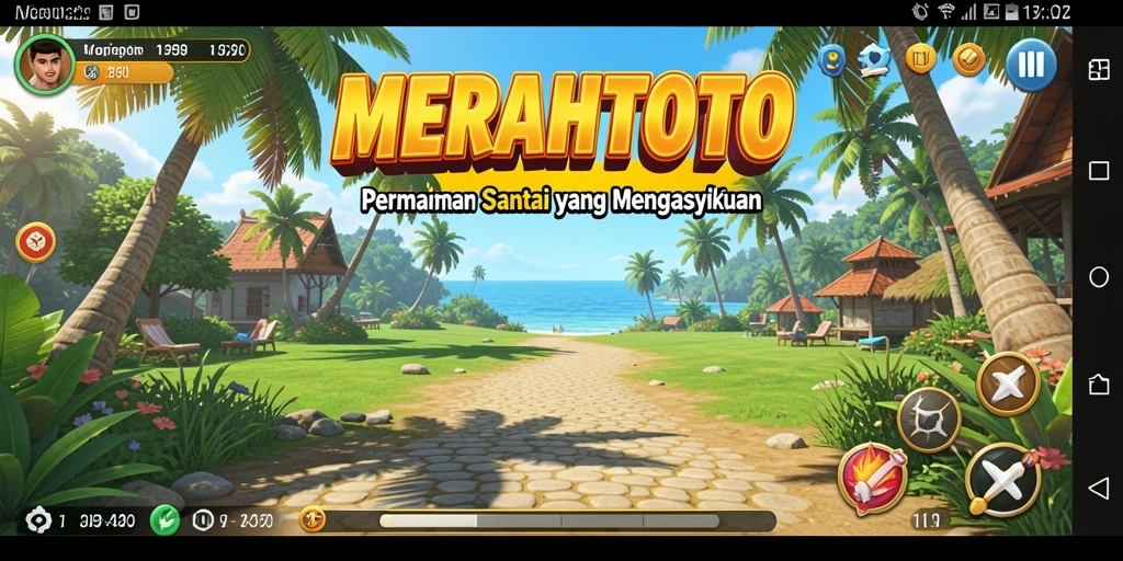 Tampilan Gameplay MERAHTOTO yang penuh warna dan menarik.