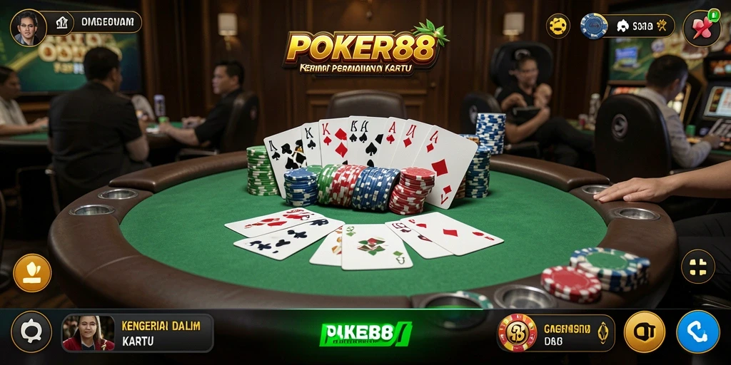 Tangkapan layar gameplay POKER88 yang menampilkan suasana Horror yang mendebarkan.