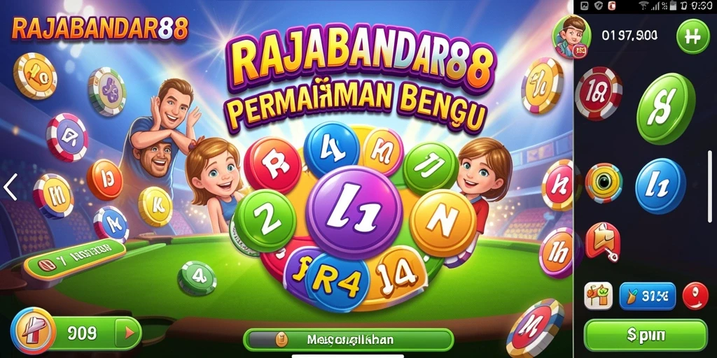 Tampilan menarik dari gameplay Bingo RAJABANDAR88.