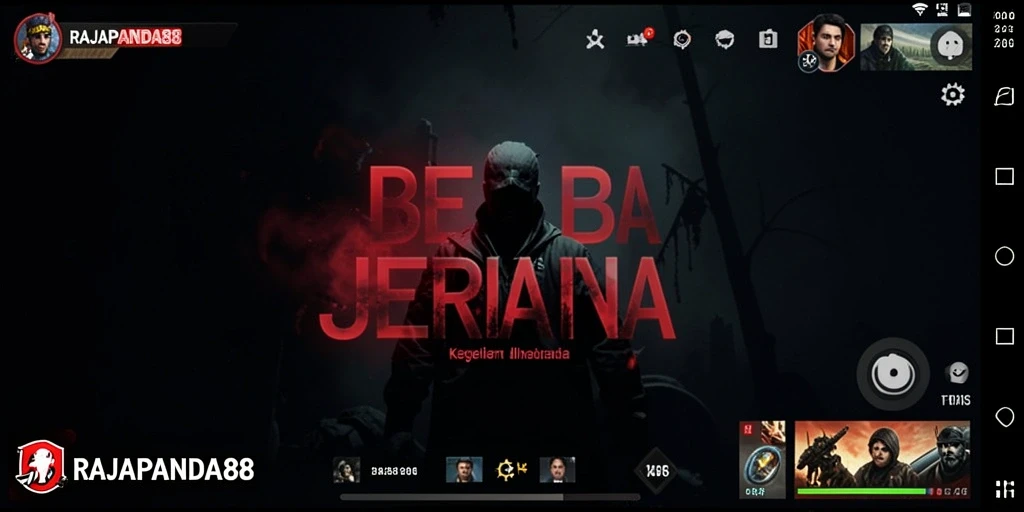 Tampilan gameplay menyeramkan di dunia kegelapan RAJAPANDA88.