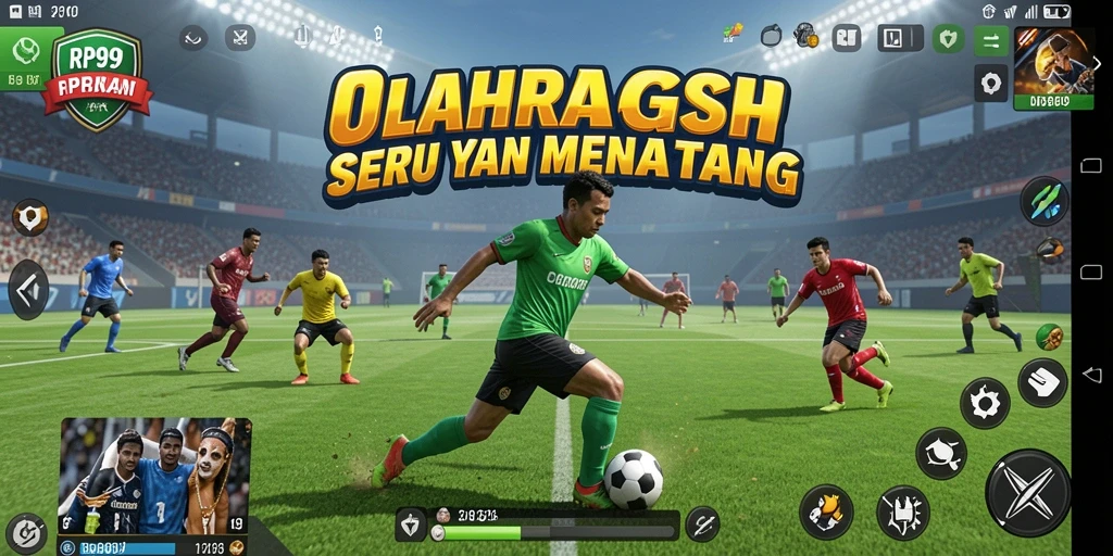 Tampilan menarik dari gameplay RP99 yang menampilkan aktivitas olahraga.
