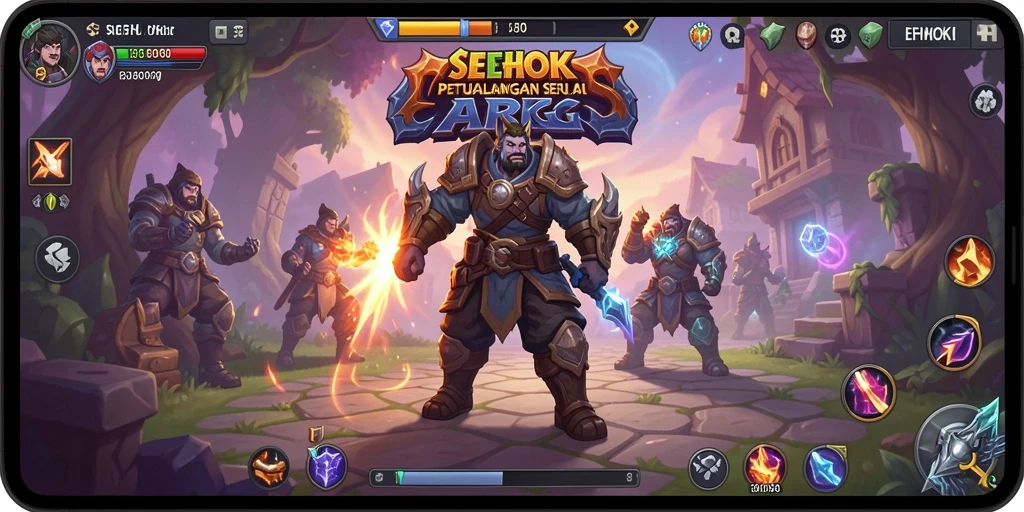 Screenshot gameplay SEHOKI menampilkan pertempuran seru dan eksplorasi dunia yang luas.