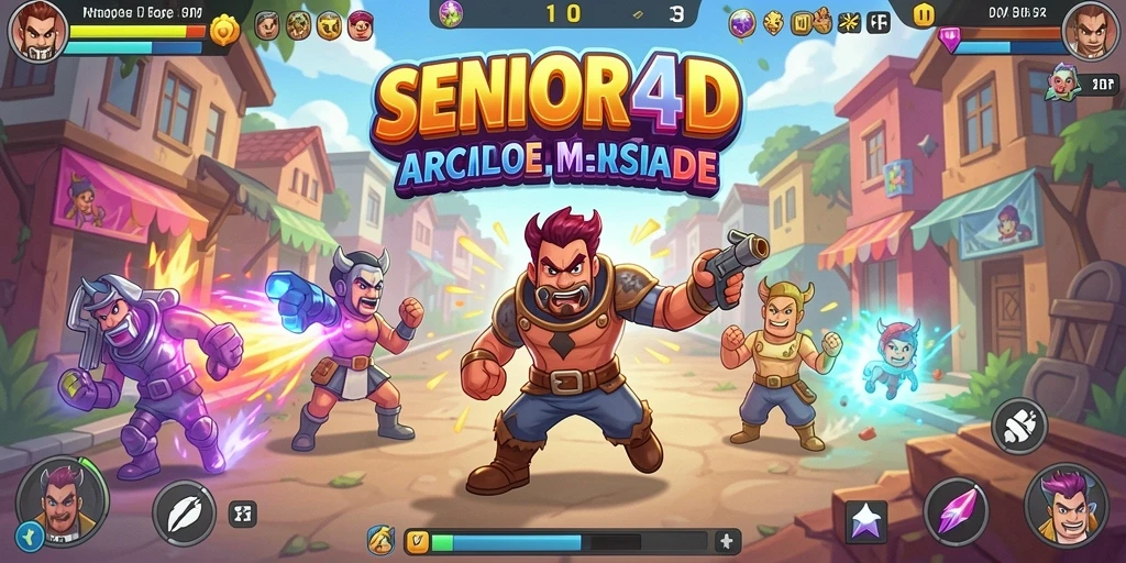 Tampilan gameplay menarik dari SENIOR4D yang seru dan penuh tantangan.
