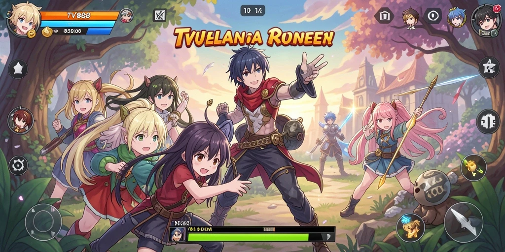 Tampilan gameplay Anime yang memukau di TV888.